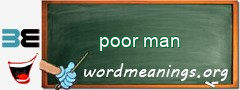 WordMeaning blackboard for poor man